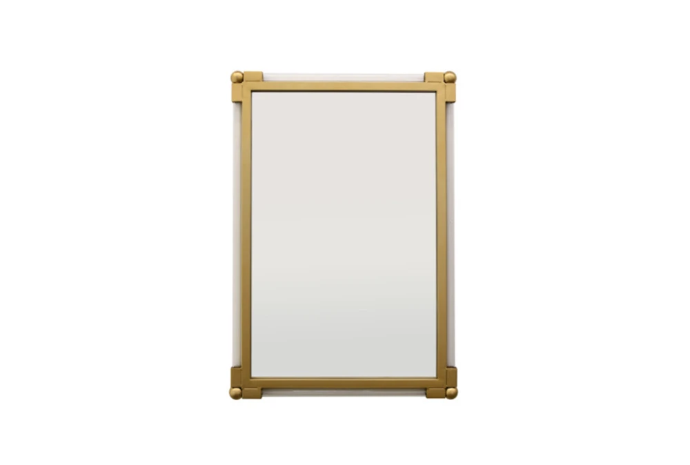 Gold And Lucite Wall Mirror