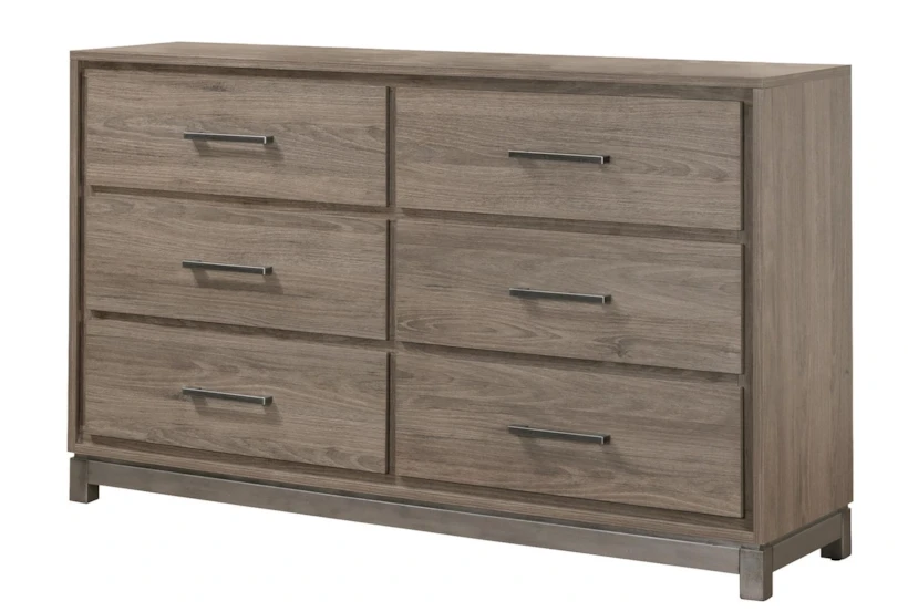 Hendricks Grey 6-Drawer Dresser - 360