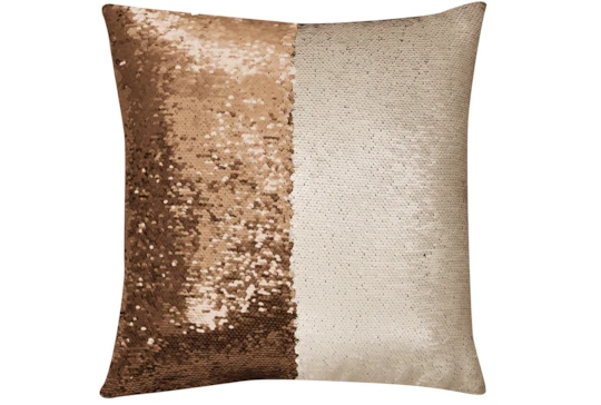 Accent Pillow-Mermaid Sequin Gold/Ivory 18X18