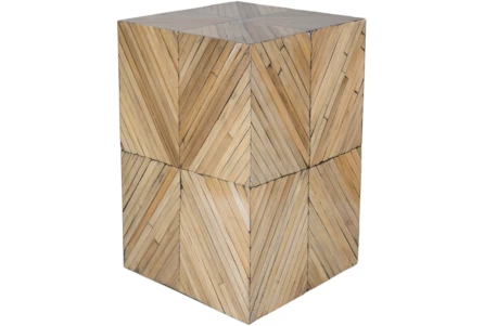 Hand Crafted Square Bamboo Stool - Main