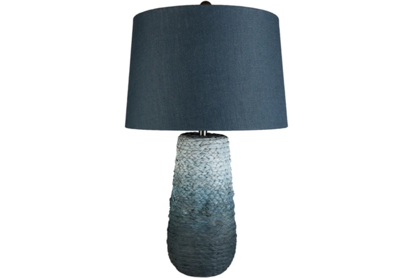 27 Inch Blue Ombre Table Lamp - 360