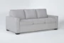 Mackenzie Silverpine Light Grey 80" Queen Plus Foam Sleeper Sofa Bed - Side
