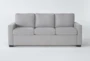 Mackenzie Silverpine Light Grey 80" Queen Plus Foam Sleeper Sofa Bed - Signature