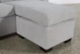 Mackenzie Silverpine Light Grey 80" Queen Plus Foam Sleeper Sofa Bed with Reversible Storage Chaise - Storage