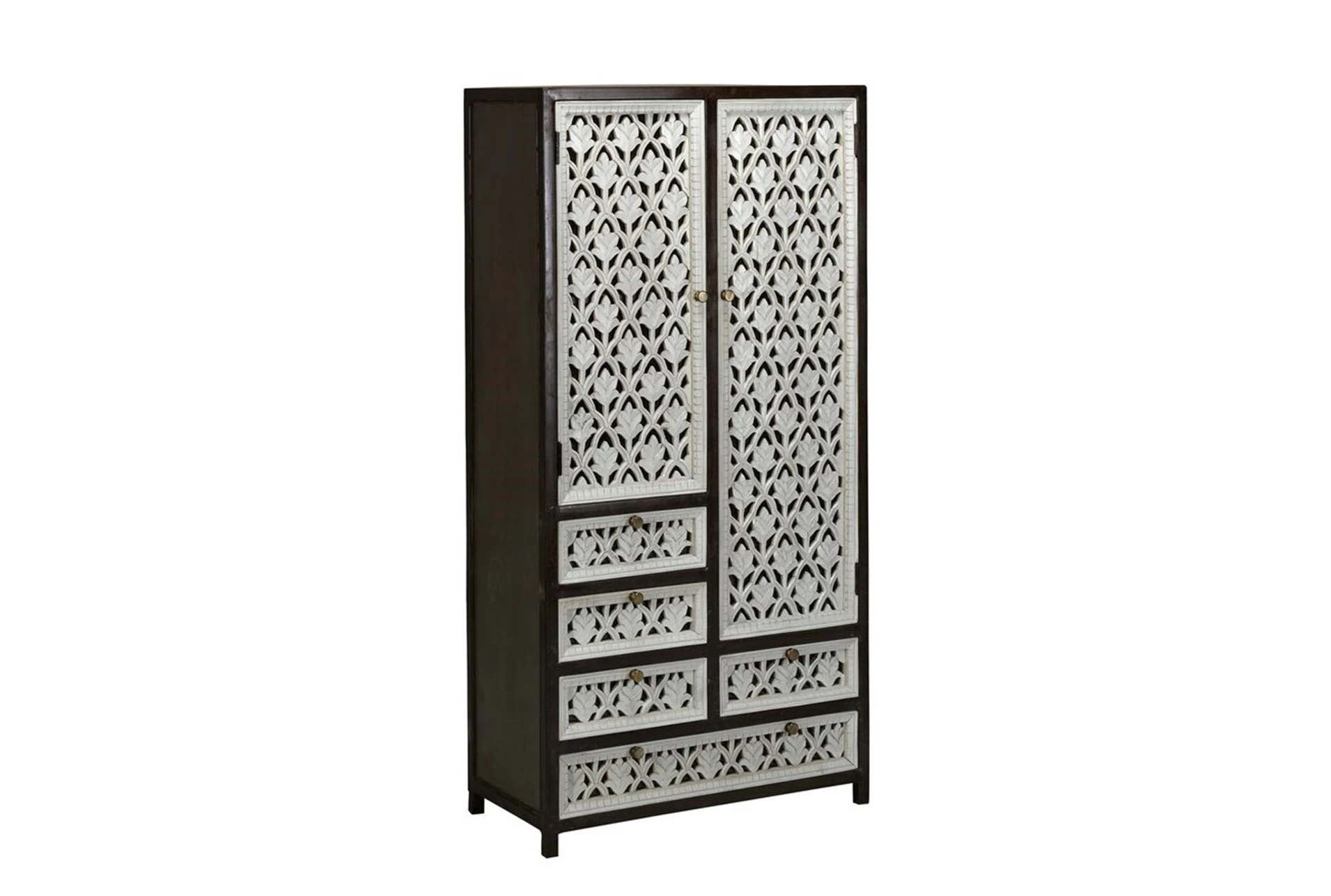 Perforated Doors Tall Cabinet Living Spaces