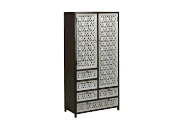 Perforated Doors Tall Cabinet
