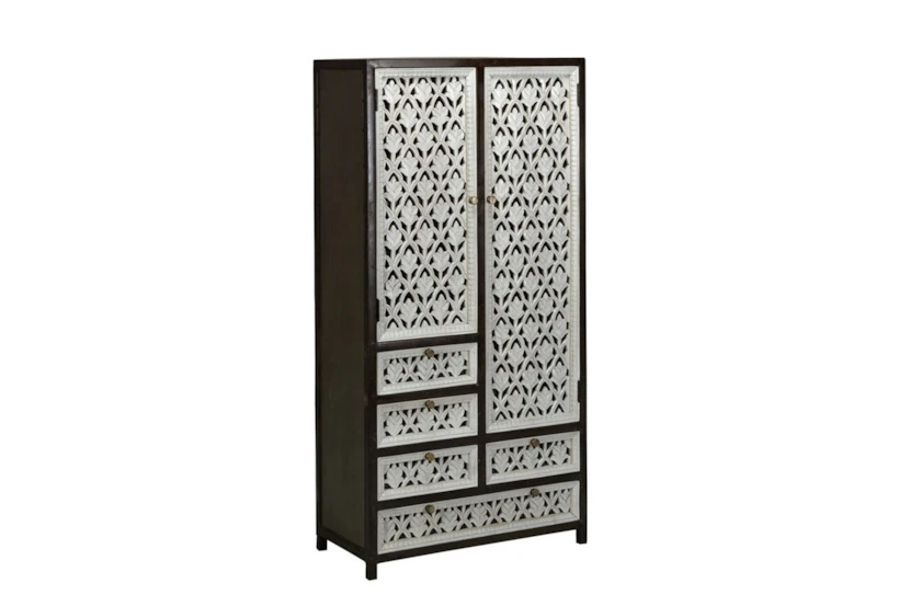 Perforated Doors Tall Cabinet - 360
