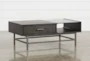 Tracie Glass Lift-Top Coffee Table With Storage - Detail