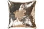 Accent Pillow-Luxe Mermaid Sequin Silver And Gold 18X18 - Signature