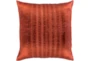 Accent Pillow-Pleated Stripes Paprika 18X18 - Signature