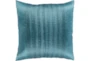 Accent Pillow-Pleated Stripes Teal 18X18 - Signature