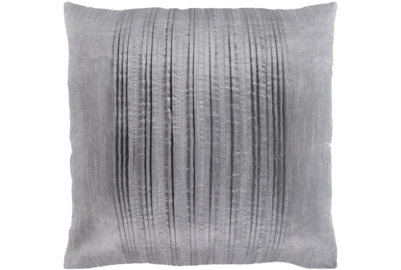 Accent Pillow-Pleated Stripes Silver 20X20 - 360