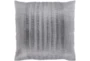 Accent Pillow-Pleated Stripes Silver 20X20 - Signature