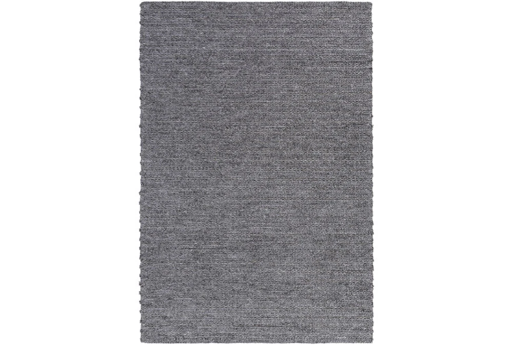 6'x9' Rug-Braided Wool Blend Charcoal