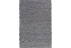 6'x9' Rug-Braided Wool Blend Charcoal