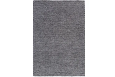 8'x10' Rug-Braided Wool Blend Charcoal