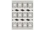 6'6"x9'5" Rug-Graphic Tile Shag Black & White - Signature