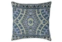 18X18 Marine Blue Mosaic Pattern Throw Pillow - Signature