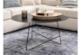 Magnolia Home Traverse Carbon Metal Round Coffee Table By Joanna Gaines - Room