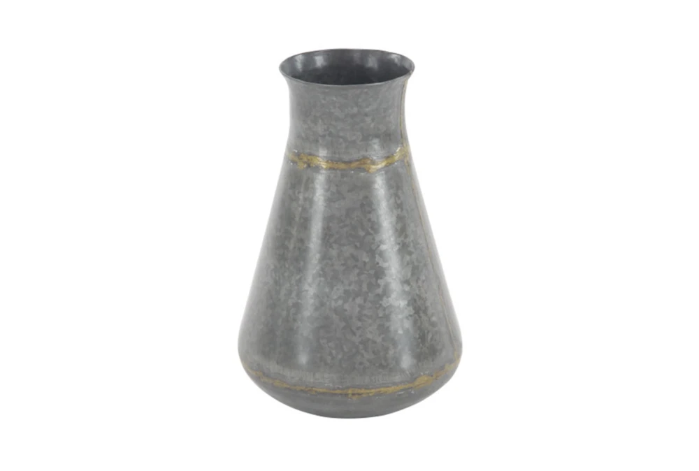 Galvanized Flask Vase