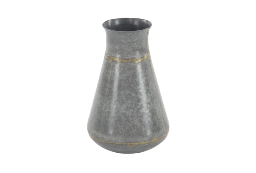 Galvanized Flask Vase - 360