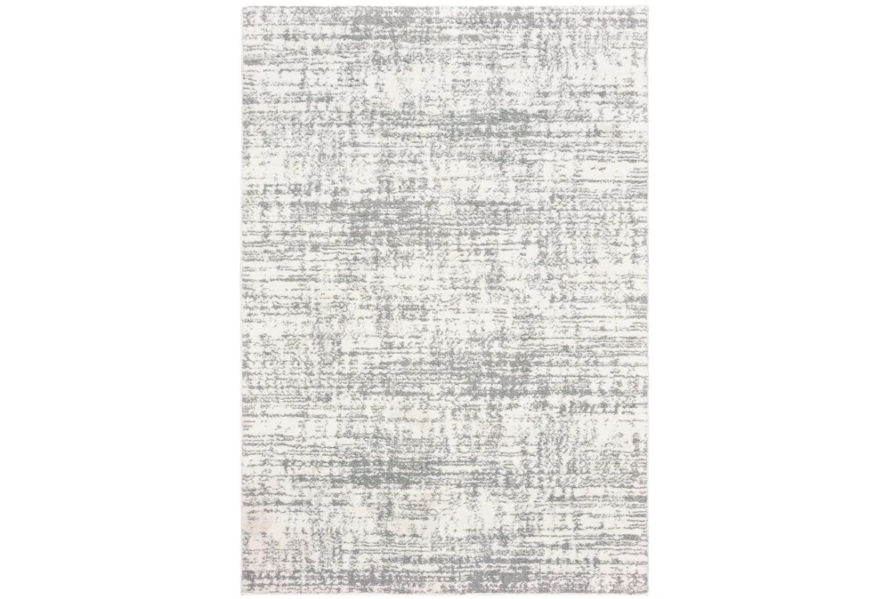 2'x3' Rug-Distressed Soft Shag Ivory/Grey