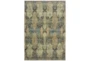 3'8"x5'4" Rug-Distressed Floral Blue/Taupe - Signature