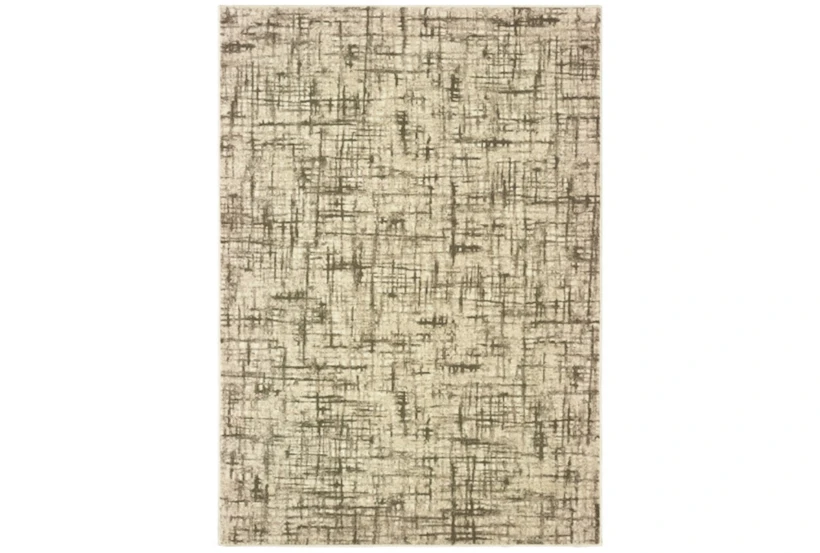 7'8"x7'8" Square Rug-Distressed Modern Ivory/Brown - 360