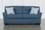 Jacoby Denim 3 Piece Living Room Set With Full Sleeper - Front