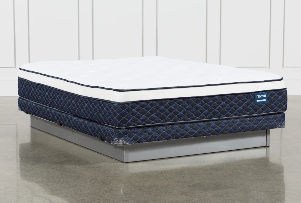 Revive Series 6 Queen Mattress With Low, Queen Bed Frame With Mattress Set