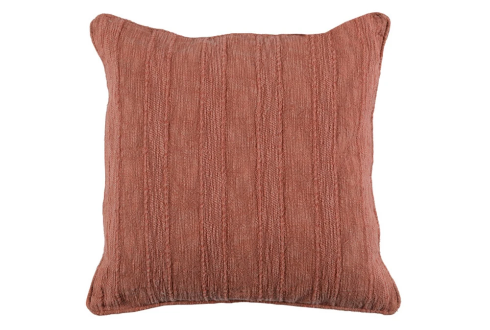22X22 Terracotta Heritage Linen Throw Pillow