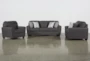 Mcdade Graphite 3 Piece Living Room Set - Signature