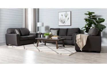 Mcdade Graphite 3 Piece Living Room Set