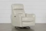 Cici Pearl Leather Power Rocker Recliner With Power Headrest & USB - Signature