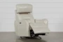 Cici Pearl Leather Power Rocker Recliner with Power Headrest & USB - Detail