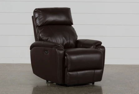 Connie Espresso Power Recliner With Power Headrest And Usb - Main