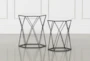 Olivia 2 Piece Set Bunching Accent Tables - Signature