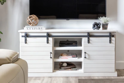 Noah Rustic White 66 Inch Tv Stand Living Spaces