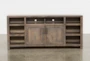 Ducar Brown 74" Rustic TV Stand    - Front