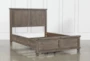 Jaxon Grey Queen Wood Panel Bed - Detail
