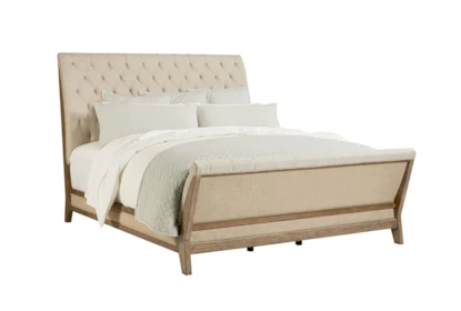 Magnolia Home Camion California King Upholstered Sleigh Bed Living Spaces