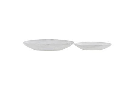 Set Of 2 White Ceramic Bowl - Main