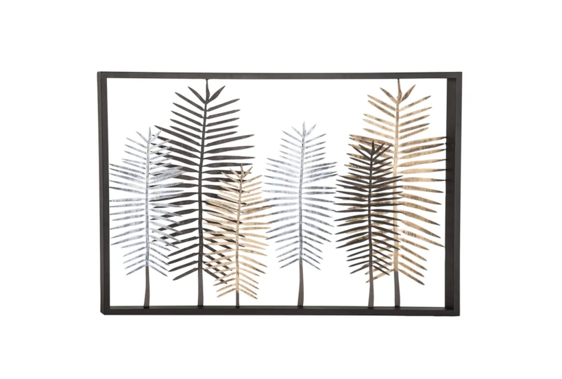 Youth-Large Feather Metal Wall Decor - 360