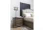 Mariah 3 Piece California King Velvet Upholstered Bedroom Set With 2 Chapman 3-Drawer Nightstands - Room