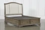 Chapman Queen Sleigh Bed With Storage - Slats