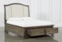 Chapman King Wood & Upholstered Sleigh Bed With Storage - Storage