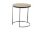 3 Piece Set Wood And Metal Nesting End Tables - Side