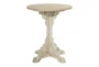 29" Wooden Round Pedestal Accent Table - Signature