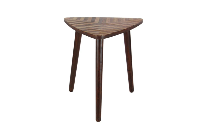 Wooden Triangle Accent Table - 360