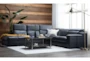 Hana Slate Leather 4 Piece 113" Power Reclining Sectional With Left Arm Facing Chaise - Room